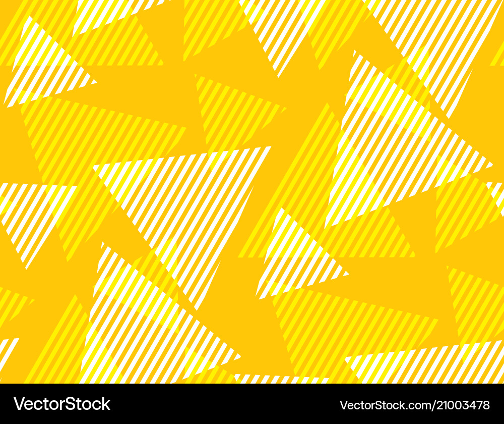 Geometric triangle and stripe seamless pattern Geometric triangle and stripe seamless pattern Vector Image