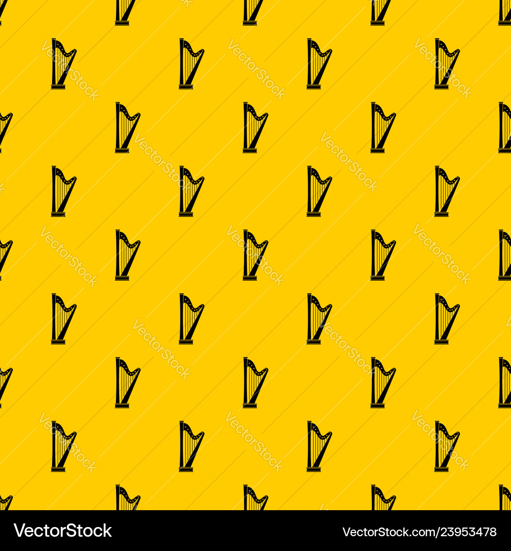Harp pattern Harp pattern vector image