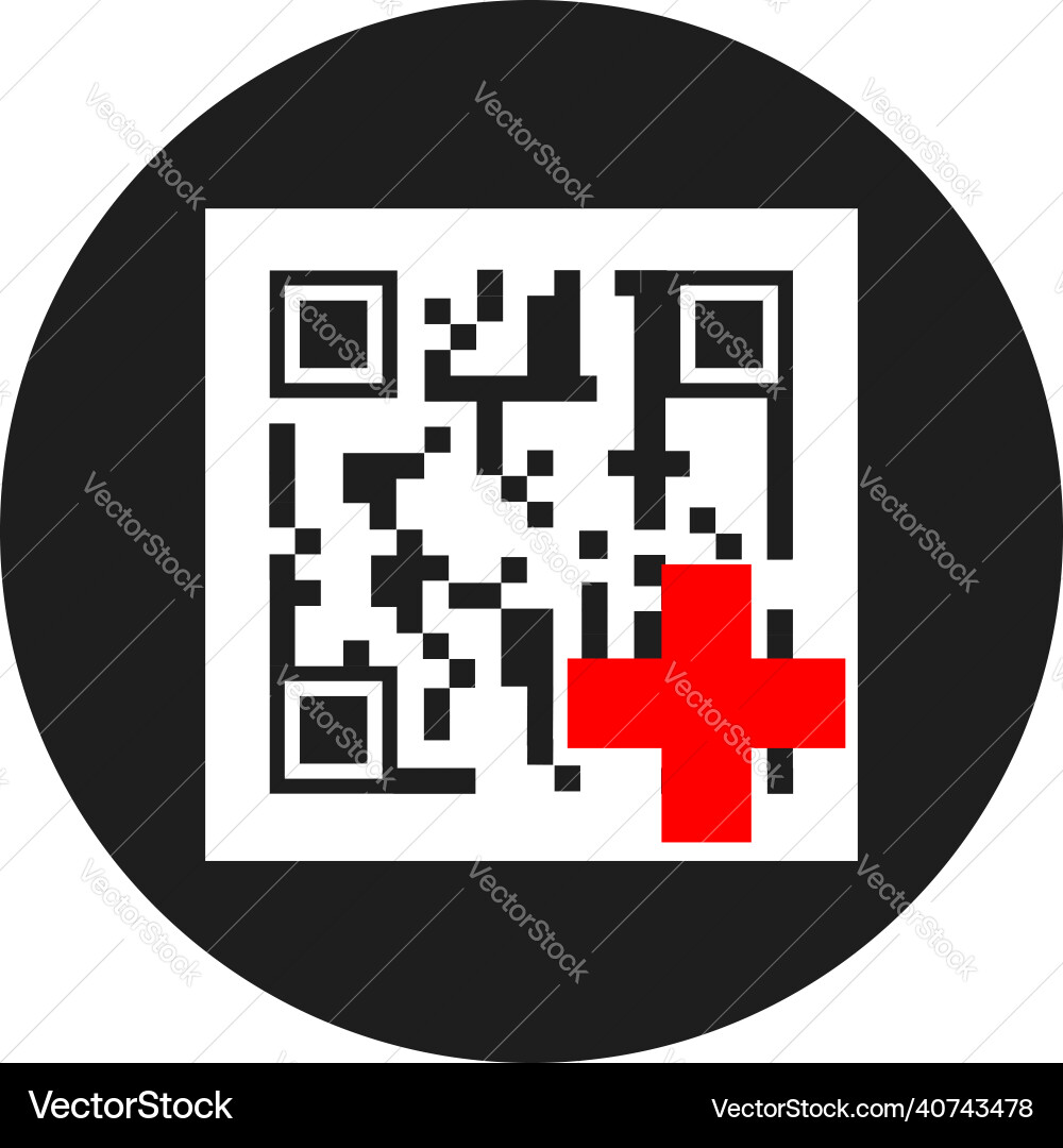 Hinzufügen von Daten mit einem qr-Code-Bild Hinzufügen von Daten mit einem qr-Code-Bild vektorbild