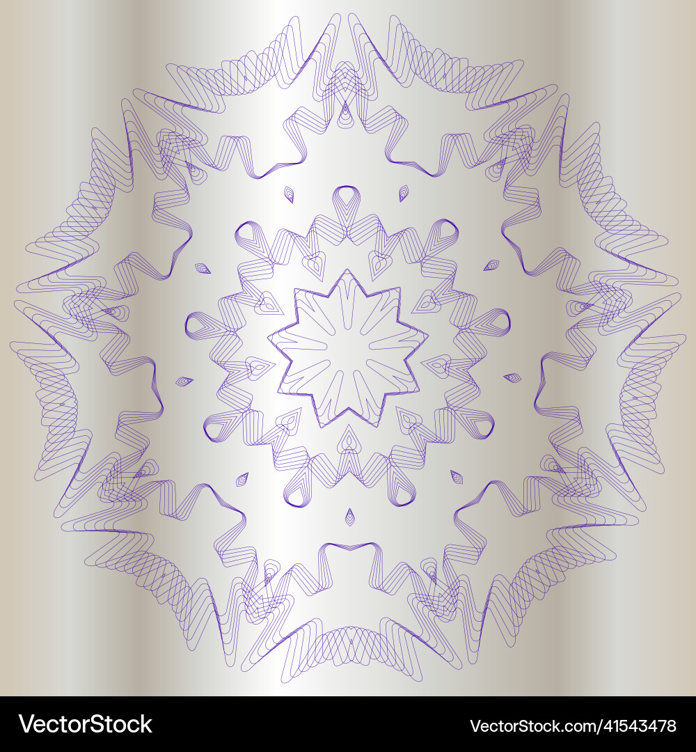 Symmetrical pattern of abstract shapes vector image