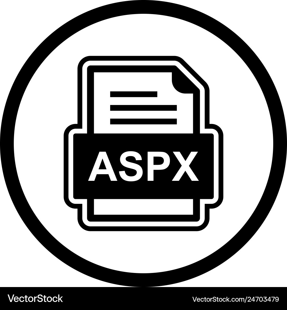 Aspx file document icon Vector Image