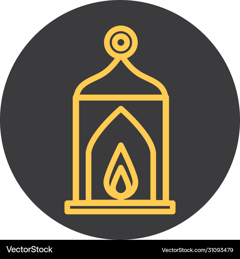 Brennende Kerze in Laterne eid mubarak islamic Brennende Kerze in Laterne eid mubarak islamic vektorbild