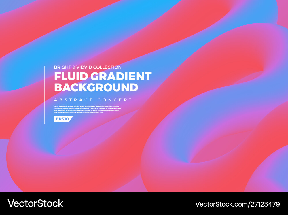 Fluid gradient background Fluid gradient background vector image