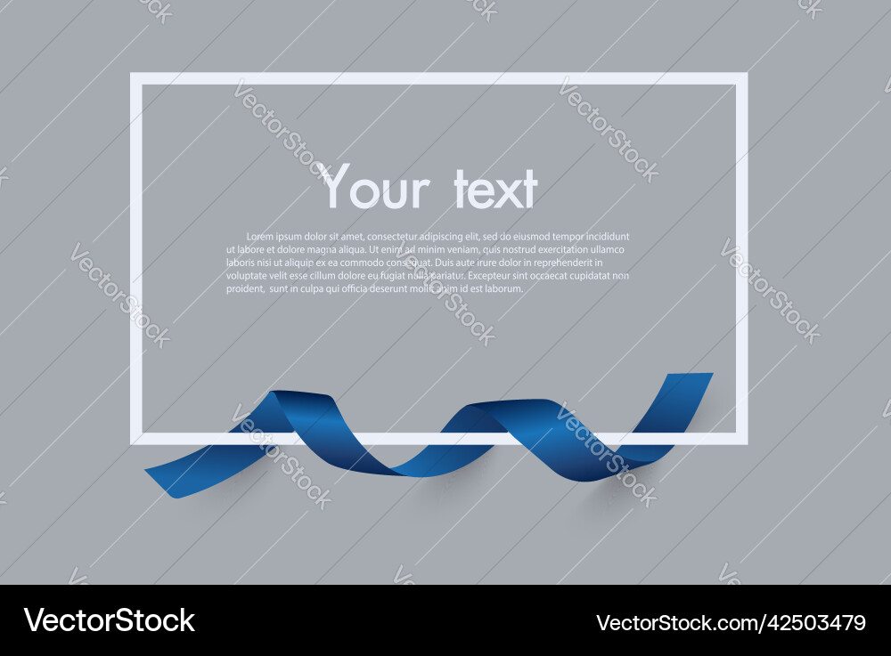 Frame and border of red ribbon template elements vector image