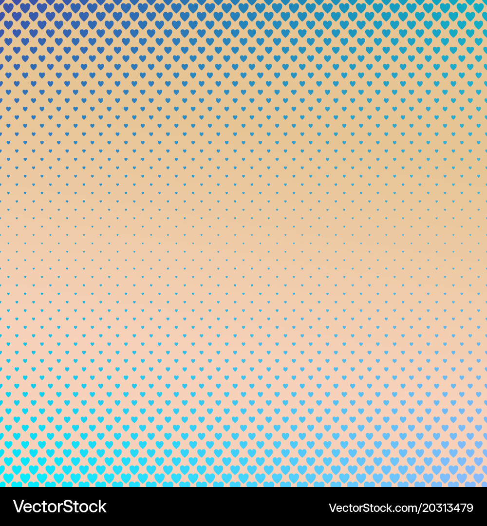 Gradient abstract heart pattern background - love Vector Image