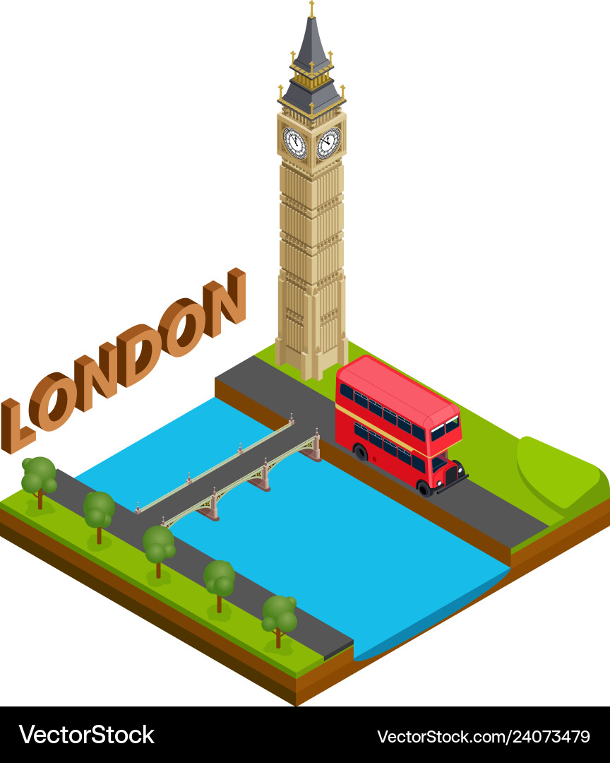 London Stadt berühmtes Wahrzeichen der Hauptstadt England London Stadt berühmtes Wahrzeichen der Hauptstadt England vektorbild