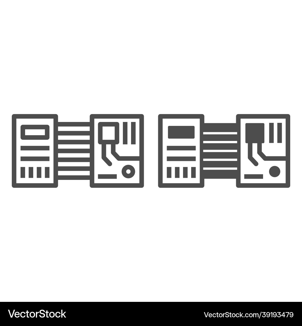 Printed circuit board layout microchip contacts Printed circuit board layout microchip contacts vector image