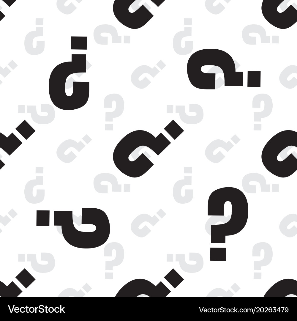 Question marks or interrogation pattern vector image