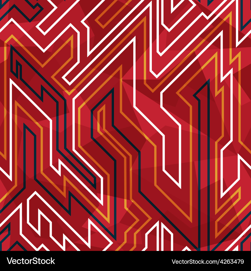 Red Circuit Pattern vector image