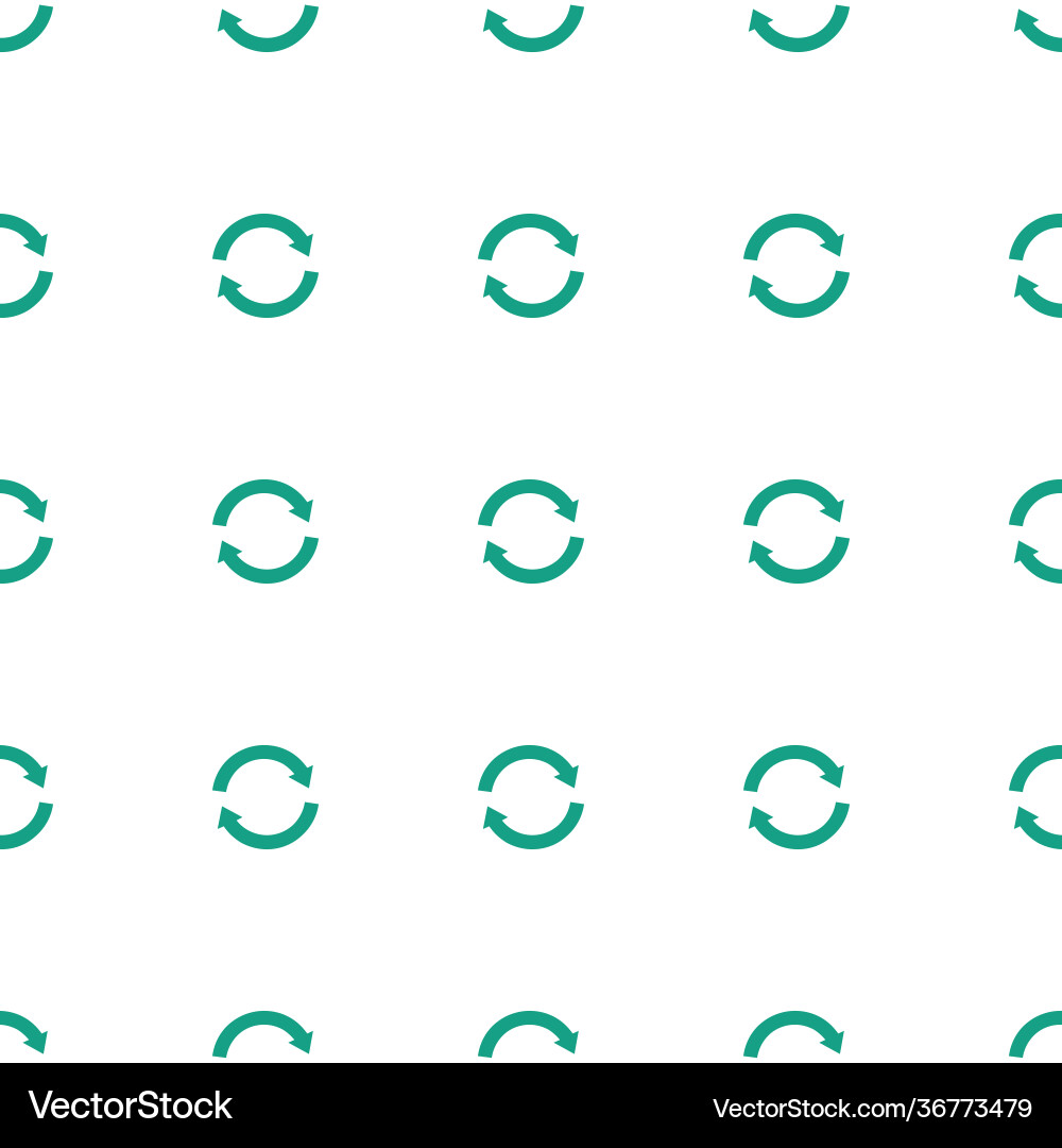Reload icon pattern seamless white background Vector Image