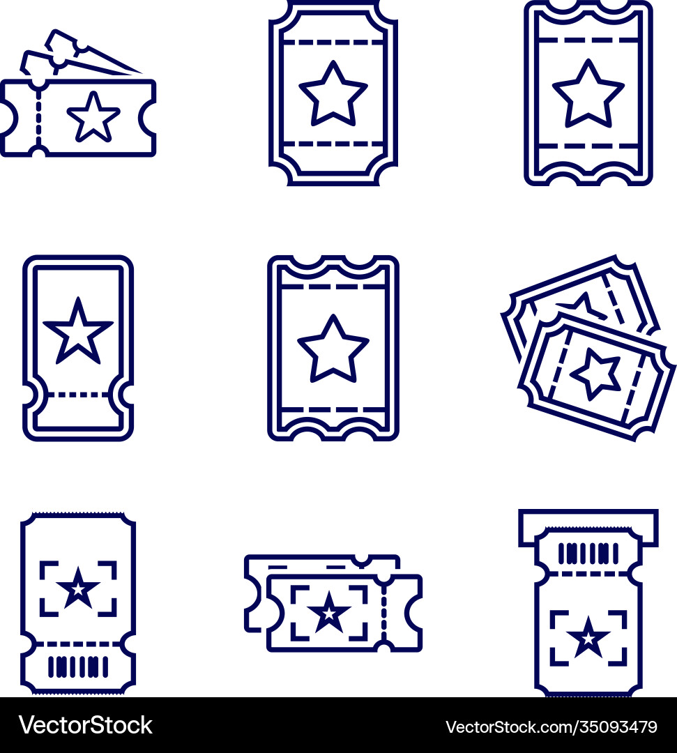 Star-Ticket-Symbol-Design-Logo-Template Star-Ticket-Symbol-Design-Logo-Template vektorbild