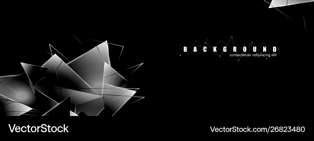 Abstract background with glowing triangles Abstract background with glowing triangles vector image