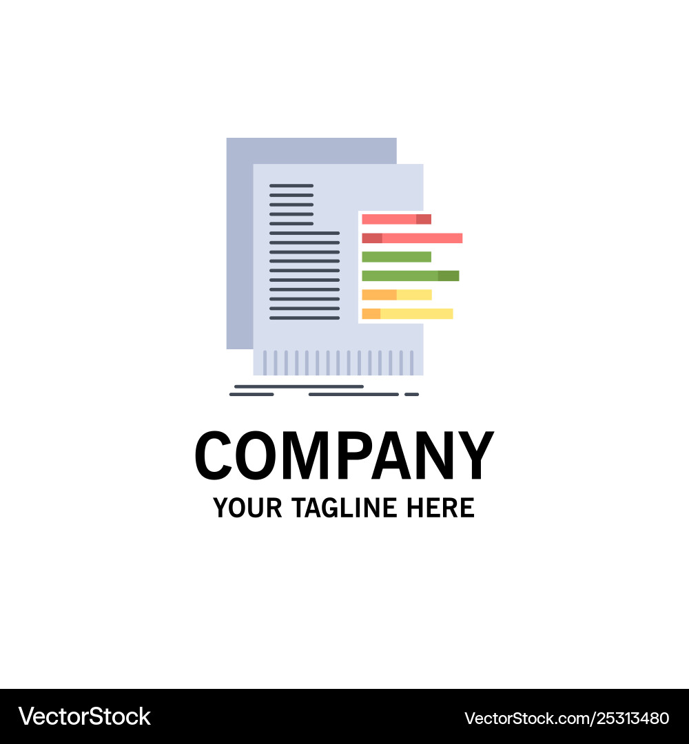 Chart data graph reports valuation flat color icon Chart data graph reports valuation flat color icon Vector Image