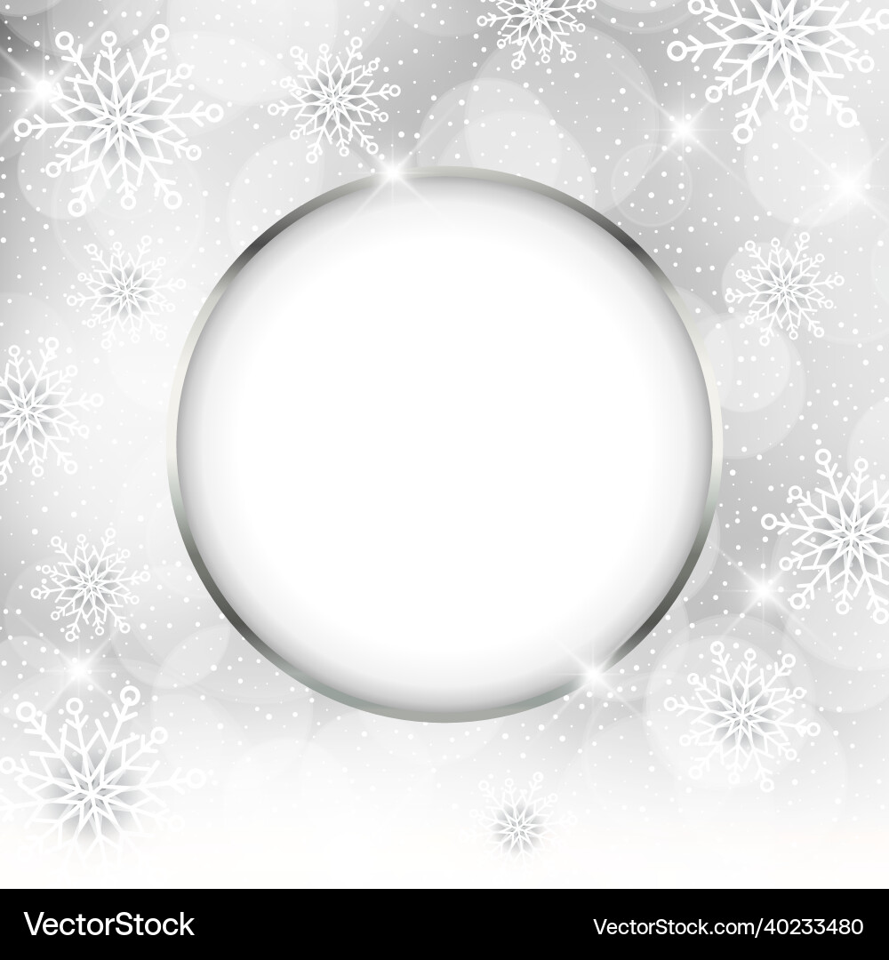 Christmas snowflake background with space for text Vector Image