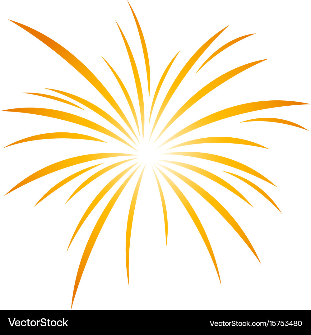 Exploding Fireworks Icon vector image