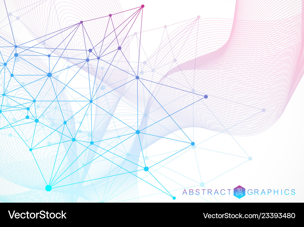 Geometric abstract background with connected line Geometric abstract background with connected line vector image