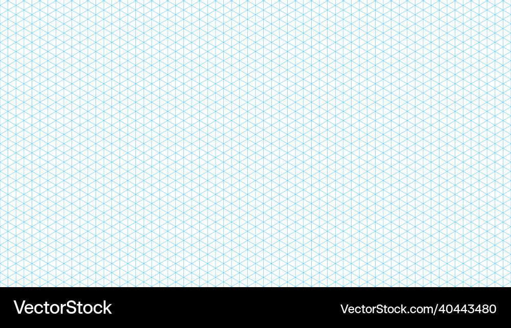 Isometric graph paper grid Isometric graph paper grid vector image
