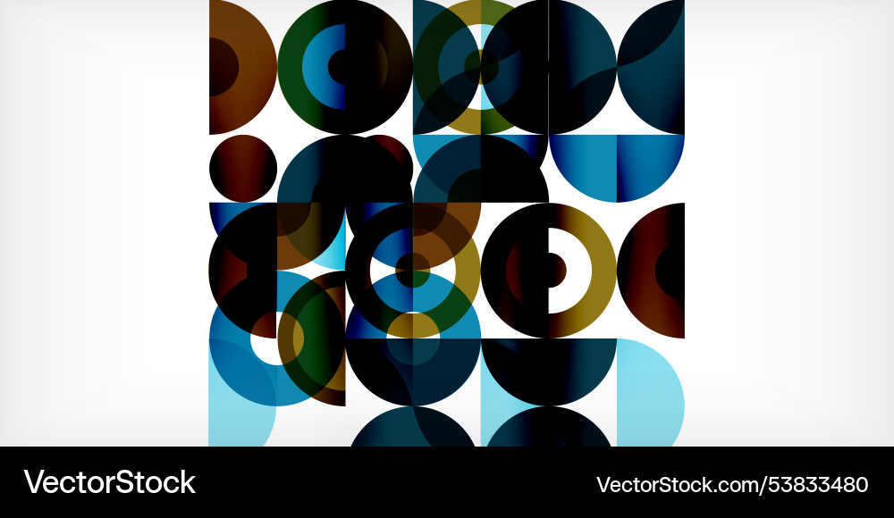 Minimal geometric abstract background circle Vector Image