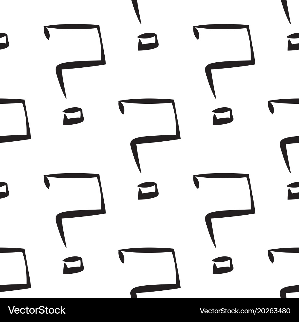 Question marks or interrogation pattern vector image