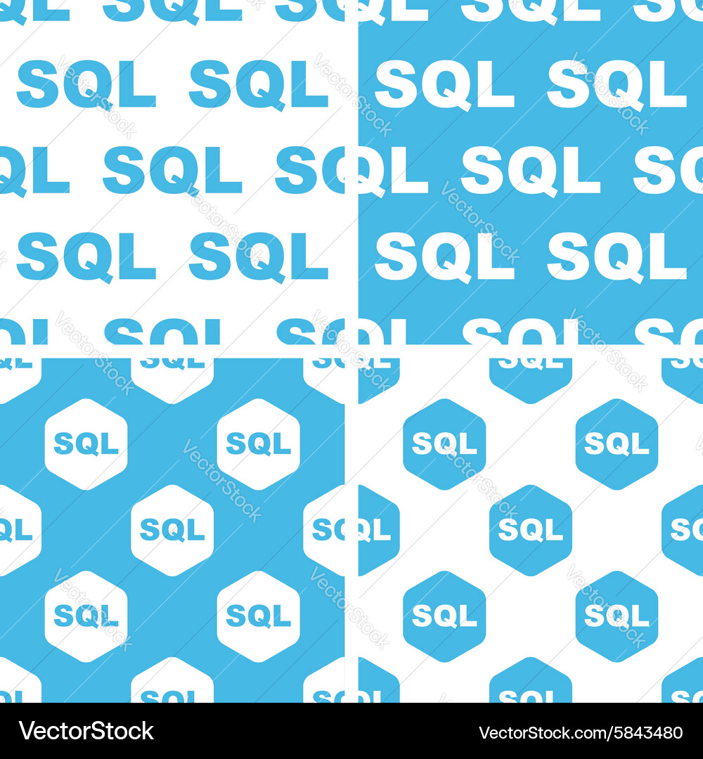 Sql Musterset vektorbild