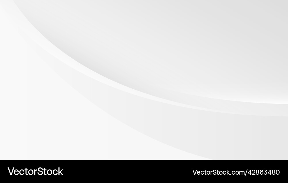 White abstract background smooth and clean curve White abstract background smooth and clean curve vector image