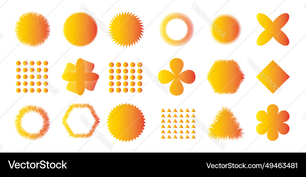 A set of minimalistic forms and shapes for web A set of minimalistic forms and shapes for web vector image