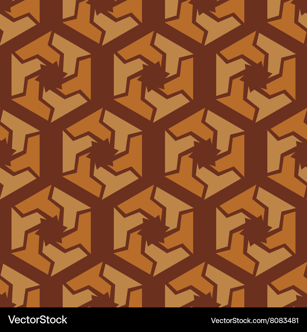 Abstract hexagonal seamless pattern vector image