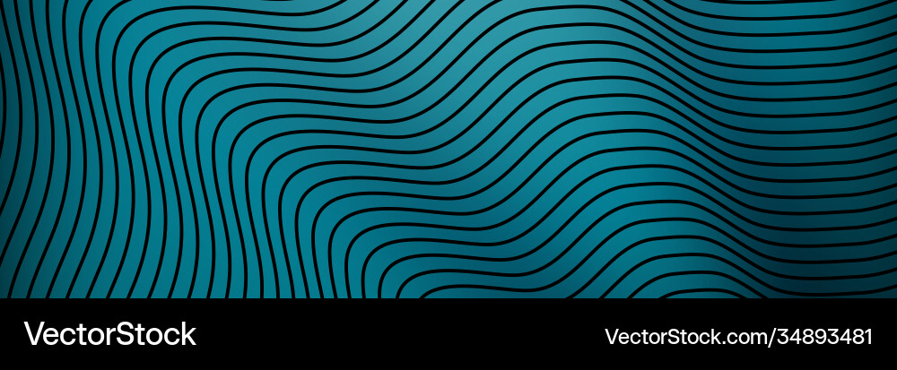Banner wave lines pattern an abstract stripe vector image