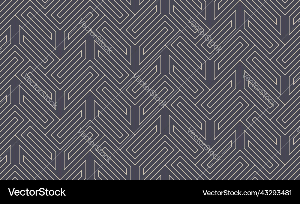 Conceptual geometry outline seamless pattern Vector Image