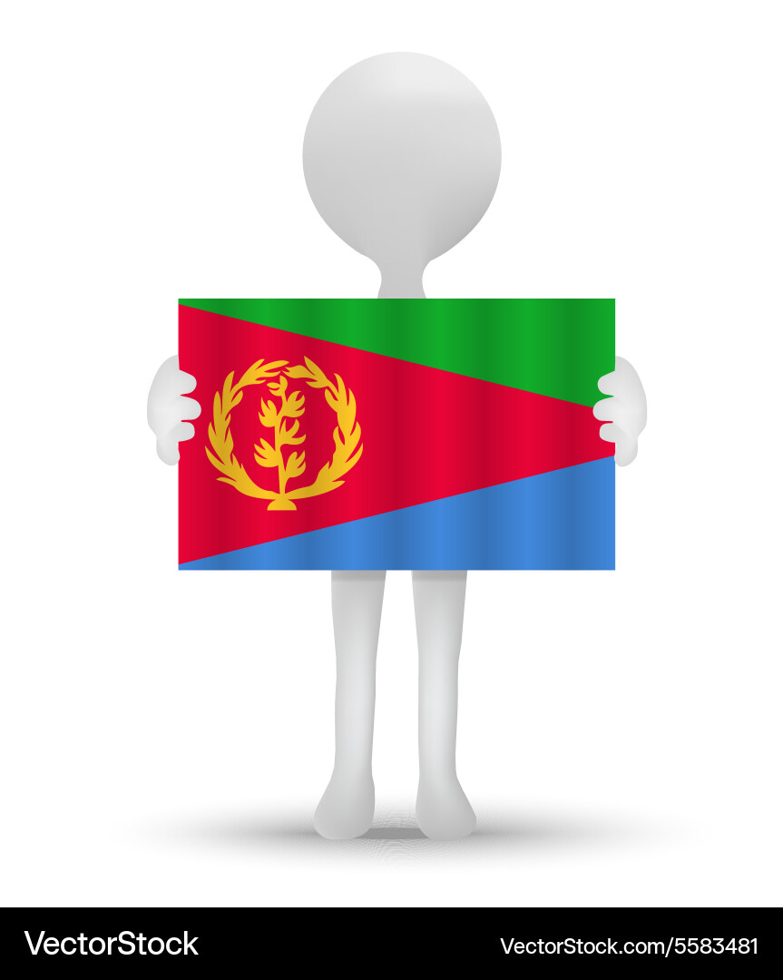 Flag of state eritrea Vector Image