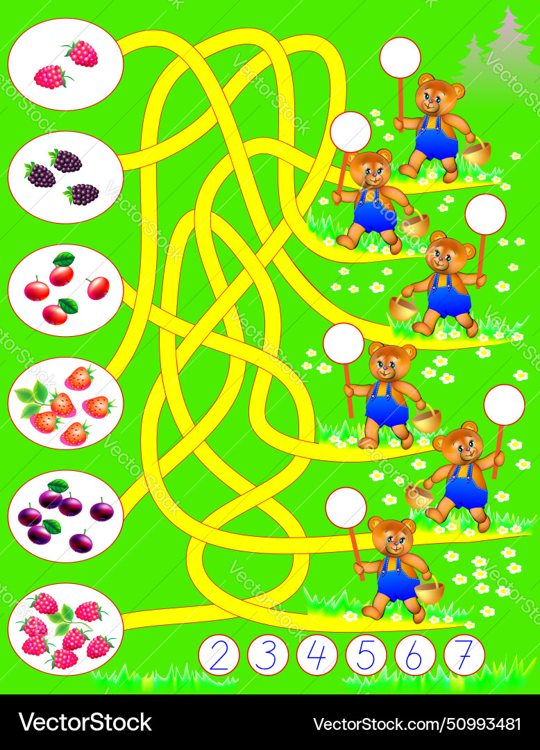 Logic exercise for young children need to count Logic exercise for young children need to count vector image