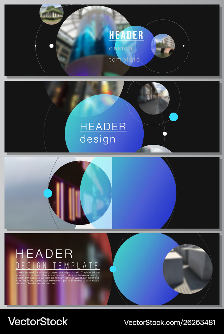 Minimalistic layout headers banner Minimalistic layout headers banner vector image