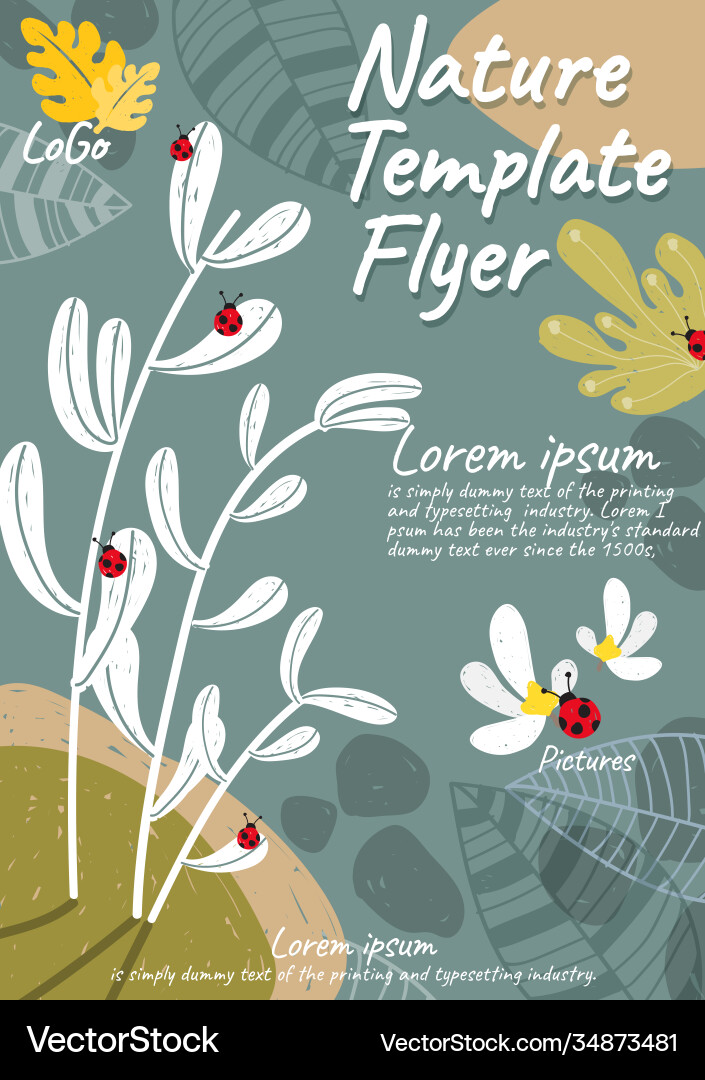 Natural leaflet abstract background 04 Vector Image