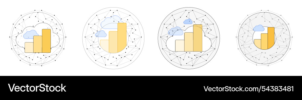 Power bi global data visualisation for statistics Power bi global data visualisation for statistics vector image