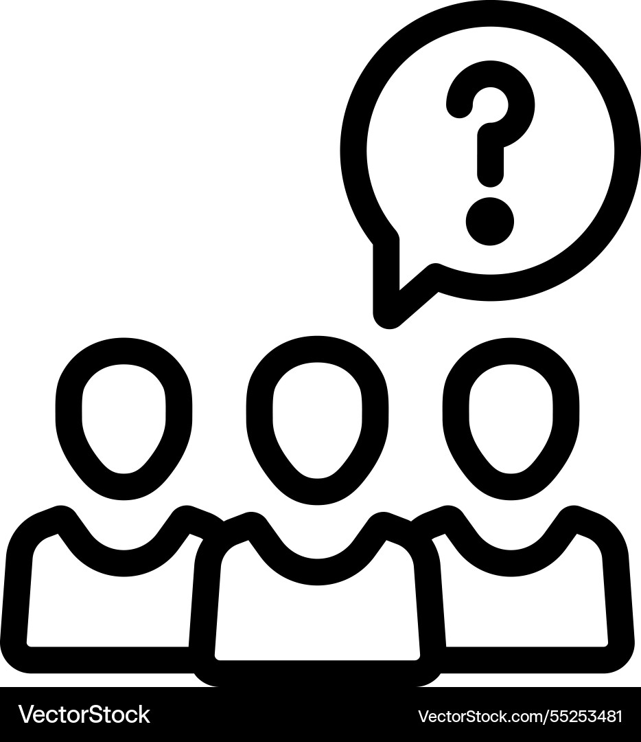 Problem solving team icon vector image