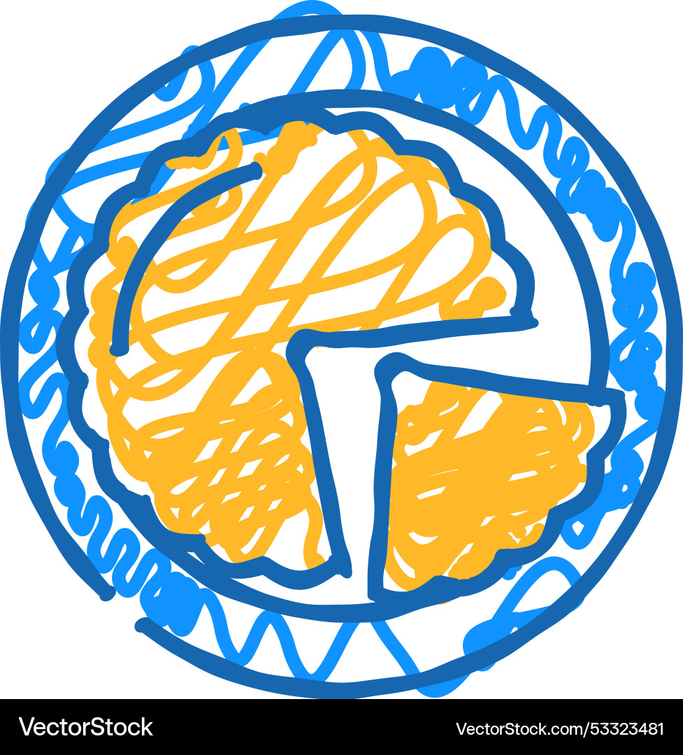 Quiche lorraine französische Küche Ikone doodle Quiche lorraine französische Küche Ikone doodle vektorbild