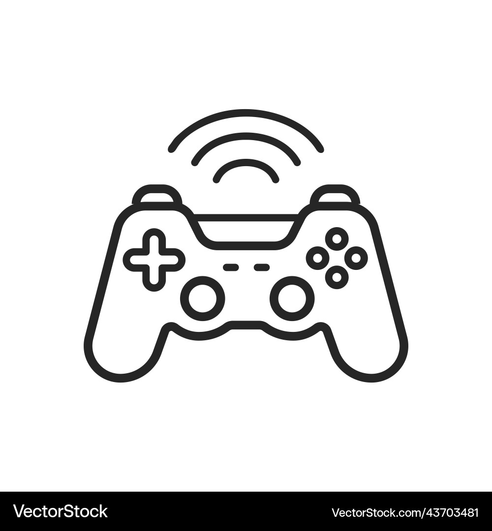 Wireless game controller icon simple gamepad Wireless game controller icon simple gamepad vector image