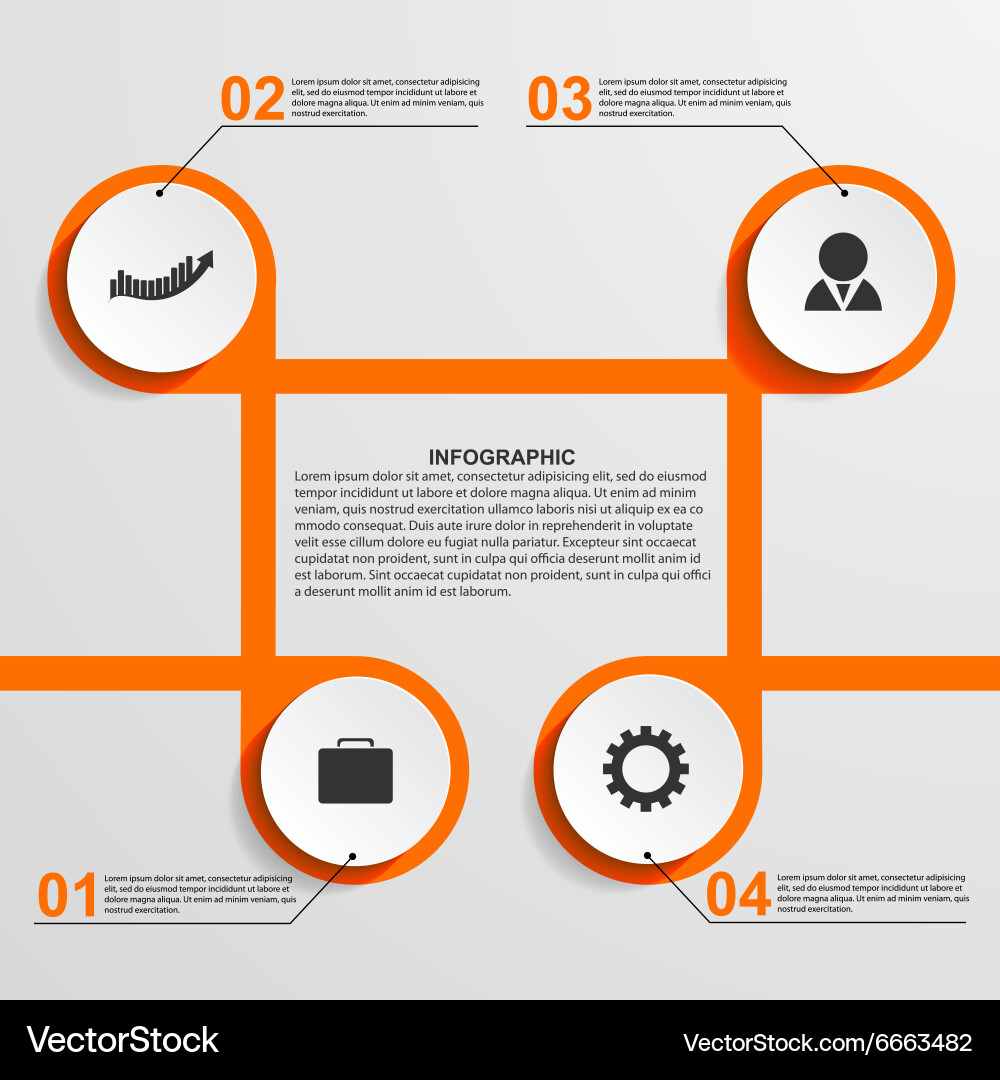Abstract circle infographic design template – Royalty-Free Vector ...
