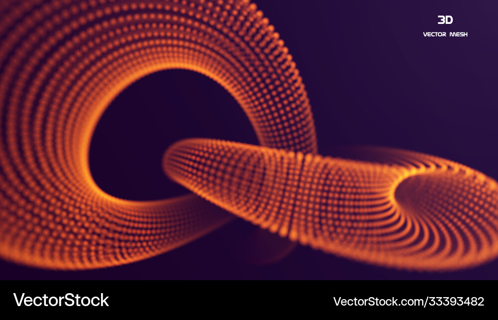 Abstract Particle Flow Lines vector image