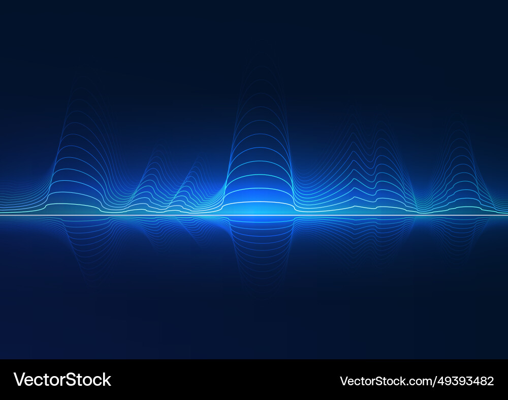 Big data technology layered wave lines Big data technology layered wave lines Vector Image