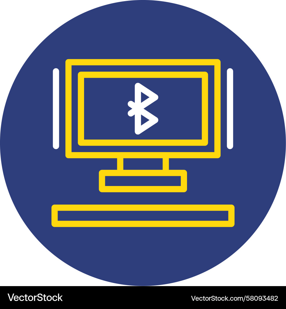 Bluetooth Connection Icon Vector Image