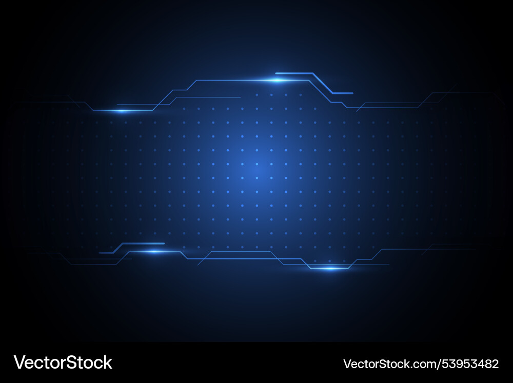 Futuristic HUD UI Tech Interface vector image