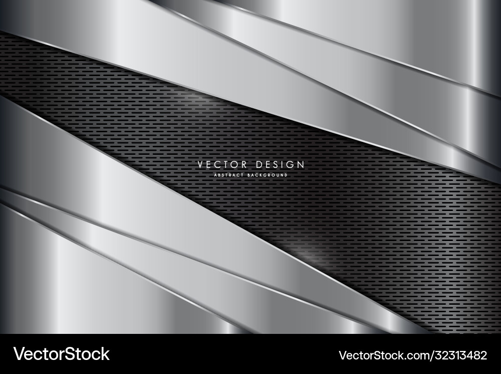 Metallic gray with carbon fiber Metallic gray with carbon fiber vector image