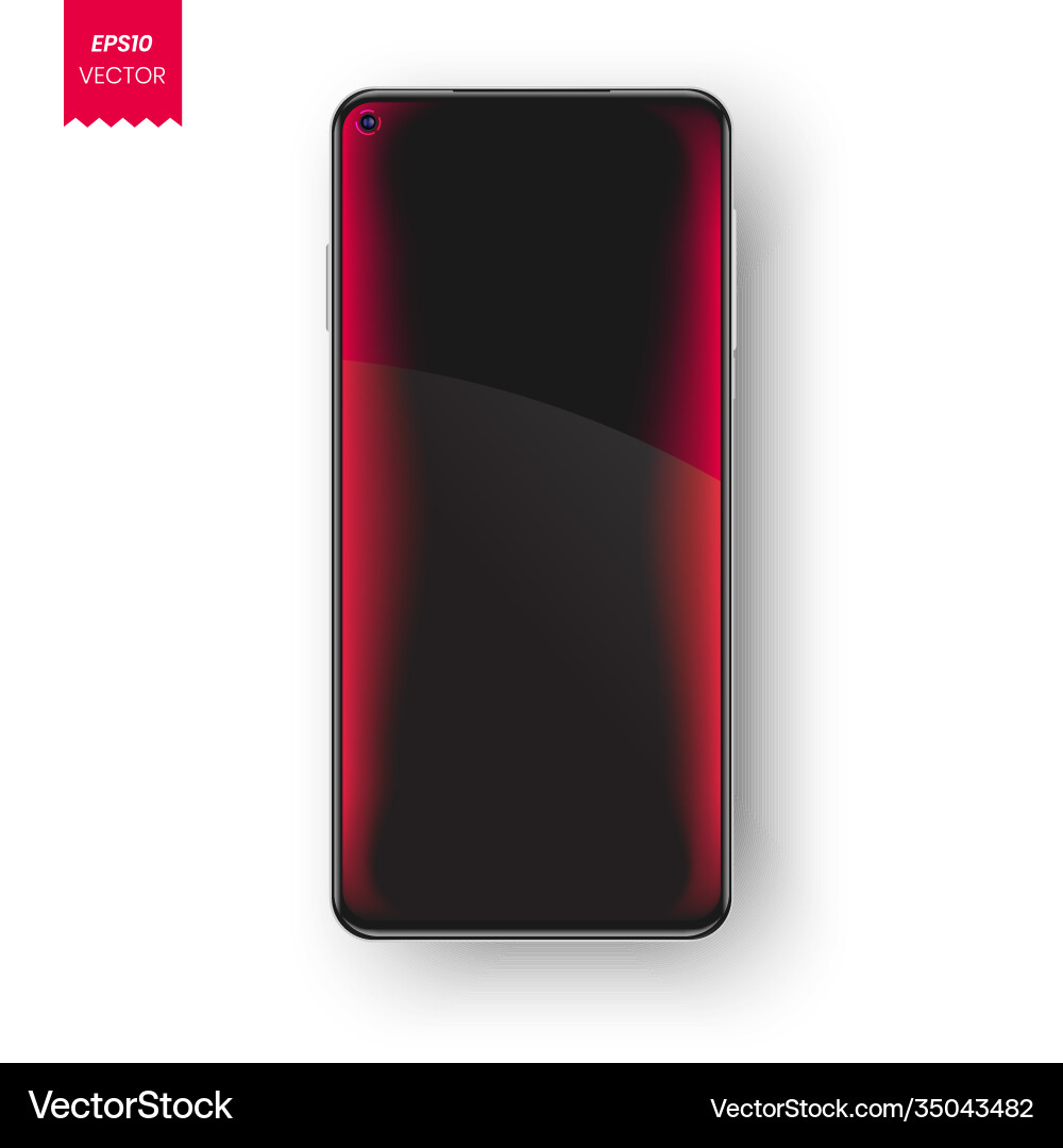 Phone notification screen always on display Phone notification screen always on display vector image