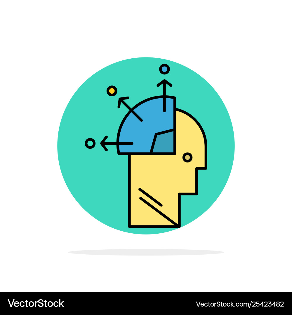 User man mind programming art abstract circle User man mind programming art abstract circle vector image