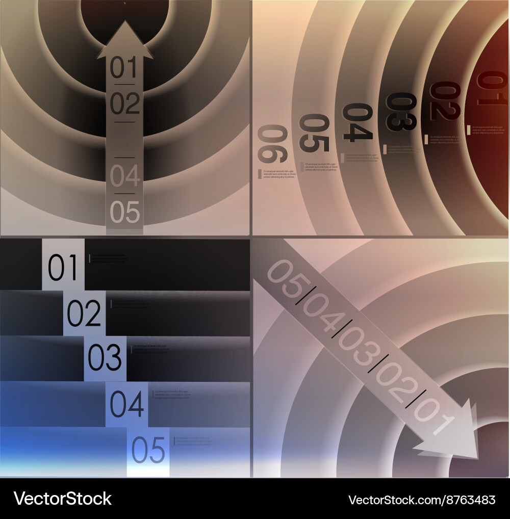 Abstract background number line vector image