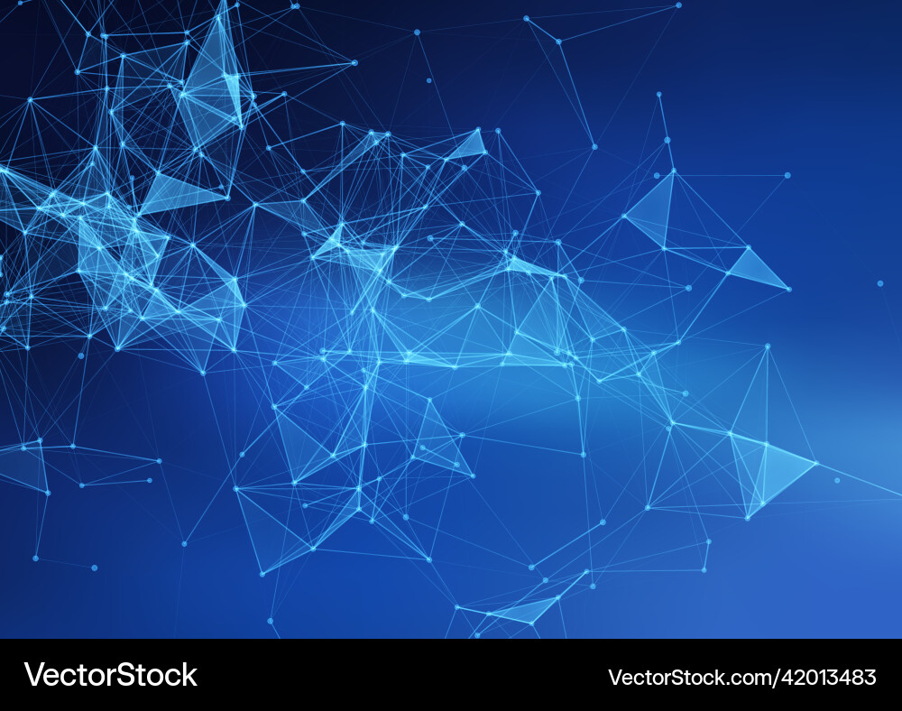 Abstract network communications design vector image