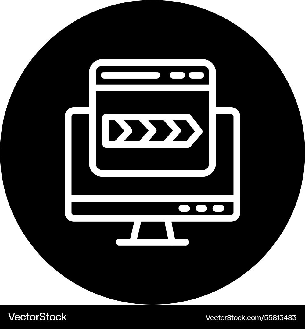 Breadcrumb icon design Vector Image