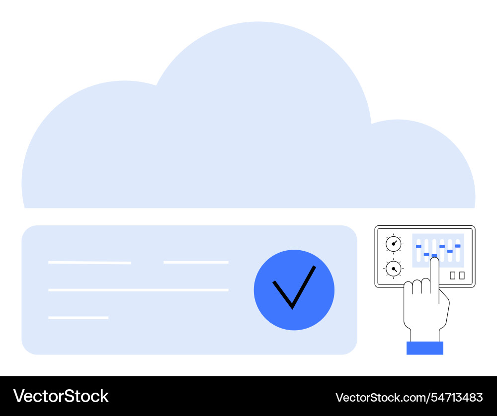 Cloud-Speicherschnittstelle mit Benutzerinteraktion Cloud-Speicherschnittstelle mit Benutzerinteraktion vektorbild