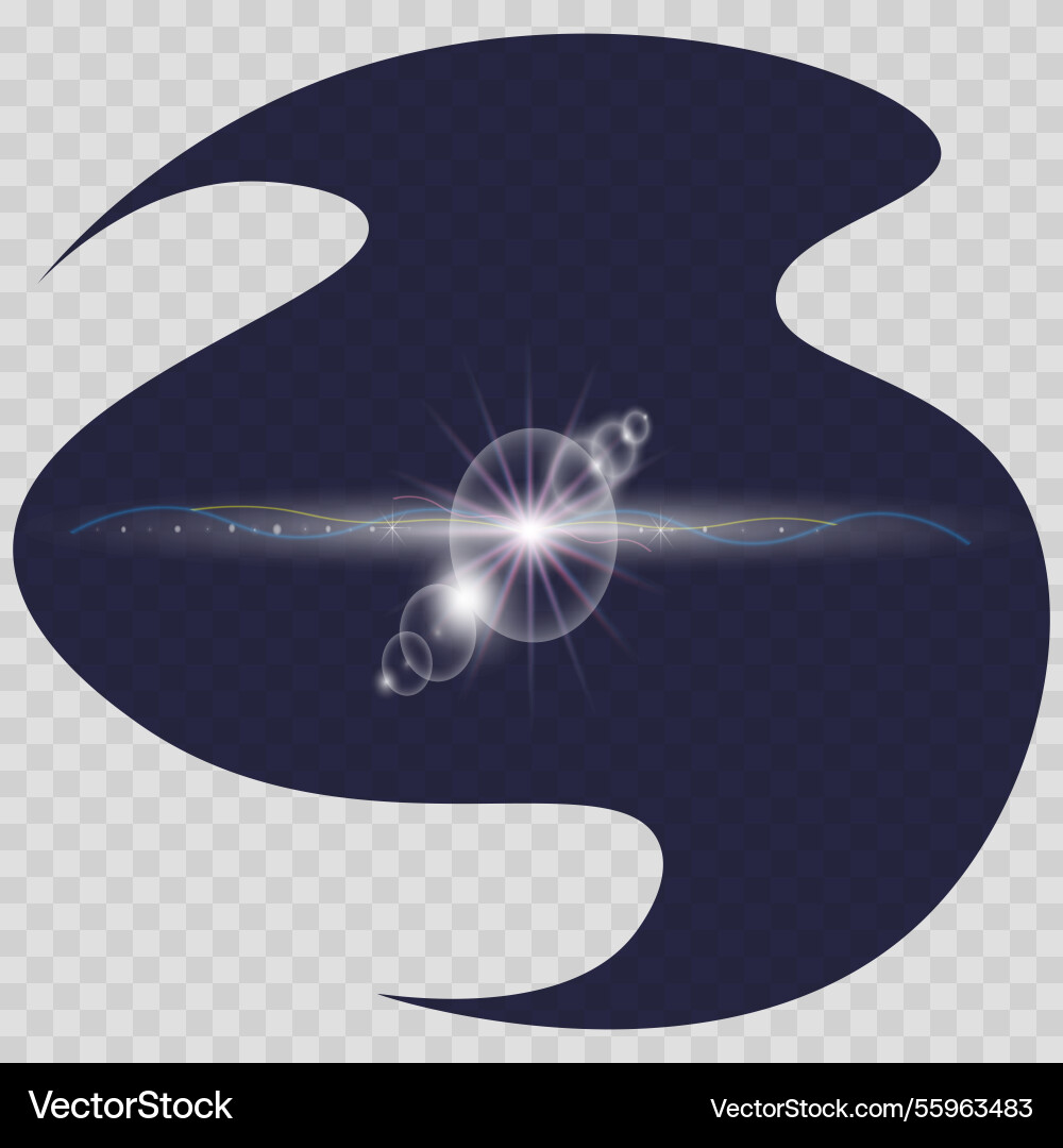 Cosmic background with multicolored glare Vector Image